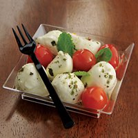 Черная Вилка пласт Мини Black 40шт 1502-2898