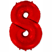 Шарик цифра "8", 40" Red