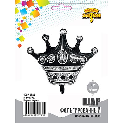 К ФИГУРА Корона черная