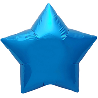 Шар Звезда 76см Металлик Blue