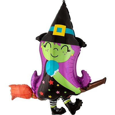Шар фигура Halloween Ведьма на метле