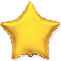 Шар Звезда 45см Металл Gold