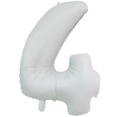 Шар цифра "4", 66см White