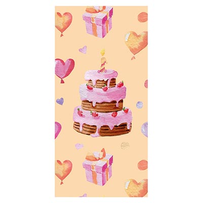 День рождения Торт Праздничный Конверт д/денег Торт розовый 3 яруса 1509-1014