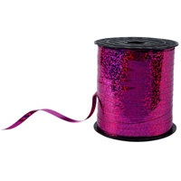 Лента голографическая ярко-розовая Затея