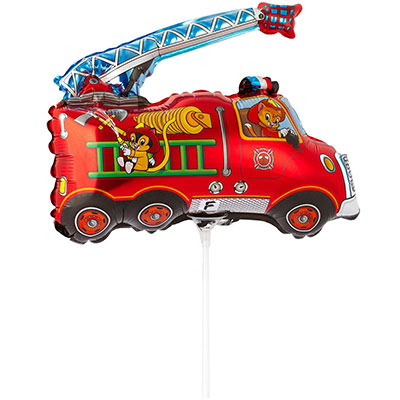 Шарики из фольги Шар Мини фигура Машина пожарная