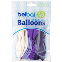 Шарики 32см ассорти Лиловая гамма 12шт