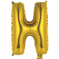 Шар Мини буква "Н", 36см Gold