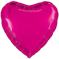 Р Б/РИС СЕРДЦЕ 30" Металлик Fuchsia