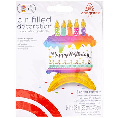 Шар фигура H. Birthday Торт, под воздух