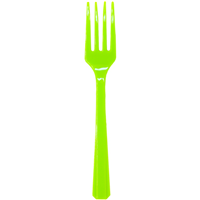 Вилка пласт Kiwi Green 20шт/A