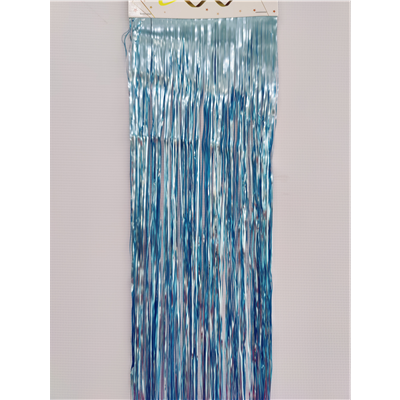 Дождик ЛЮКС матовый голубой 13см*2м