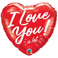 Шарик 45см ILY Сердце красное классика