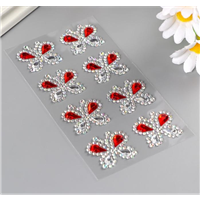 Стразы самоклеящиеся Бабочки