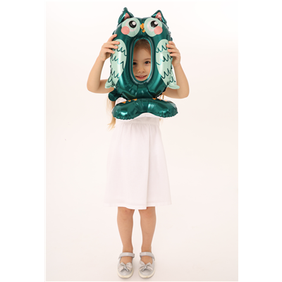 Шар цифра "0" 58см Зоопарк Сова