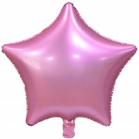 Шар Звезда 45см Сатин Pink