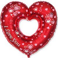 Шар фигура Cердце I Love You