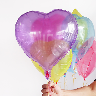 Шар 18" Сердце кристалл violet