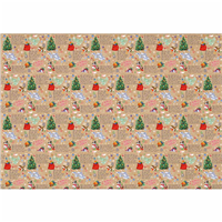 Бумага С НГ Елочные игрушки 100х70см 5шт