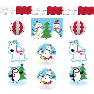 Декор-комплект Снеговик Веселый, 10 пр.