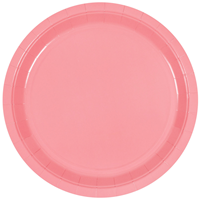 Тарелка розовая 23см 6шт