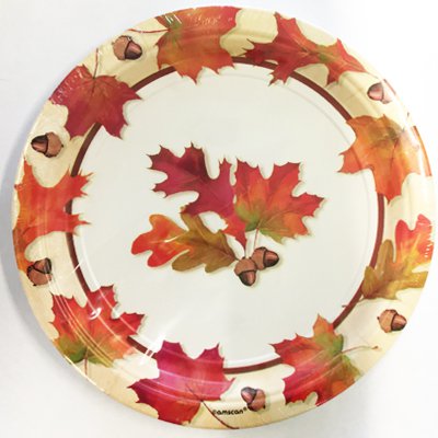 Тарелки большие Осенние листья, 8 штук
