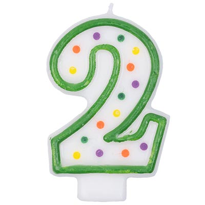 Свечи-цифры Свеча -цифра "2" 7,6см
