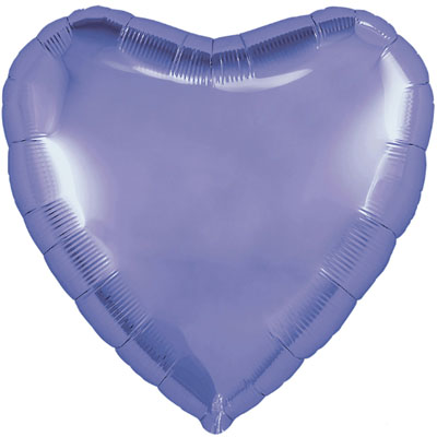 Шар сердце 45см Пастель Lavender