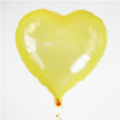 Шарики из фольги Шар 18" Сердце кристалл yellow