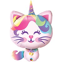 Шар фигура Котенок-единорог