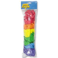 Шарики 25см пастель Радуга, 50шт