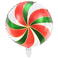 Шар 45см Леденец Red/Green/White