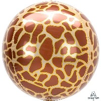 Шар 3D сфера 40см Жираф Сафари