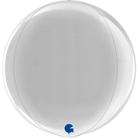 Шар 3D Сфера 38см Металлик Silver