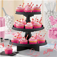 Стойка для кексов 3 яруса Black