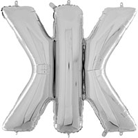 Шар СИМВОЛ ">", 66см Silver