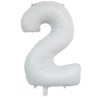 Шар цифра "2", 66см White