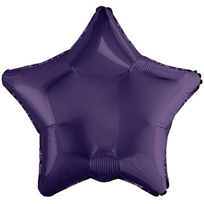 Шарики из фольги Шар звезда 45см Темно-фиолетовый