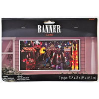 Баннер HWN Жуткий цирк пласт 162х85см