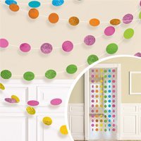 Гирлянда Круги ассорти блеск 2,1м 6шт