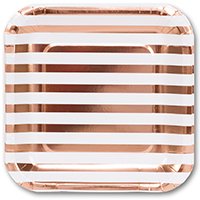 Тарелки большие Розовое Золото