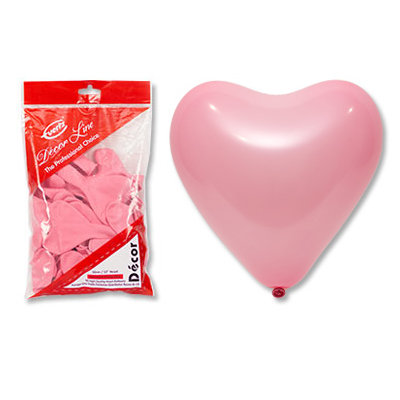 Шарики из латекса Шары Сердце розовое 30см Pink