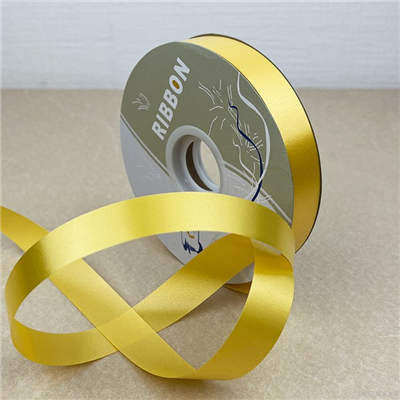Желтая Лента декоративная желтая 2смх100м 2009-3801