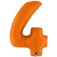 Шар цифра "4", 101см Пастель Orange