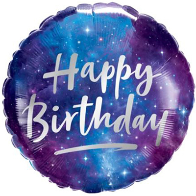 Галактика Шарик 45см Happy Birthday Галактика 1202-3137