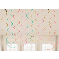 Спирали пастель, 55 см, 12 штук