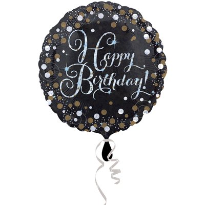 Шар 45см HB Sparkling Birthday