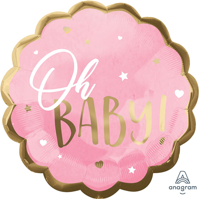 Шарики из фольги Шар Oh Baby девочка 55см