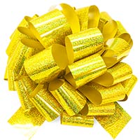 Бант шар голография золото 36см