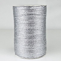 Лента тканная 3ммх823м серебряная
